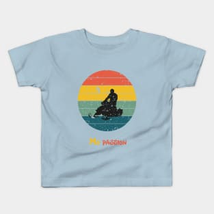 Snowmobile Vintage Design Kids T-Shirt